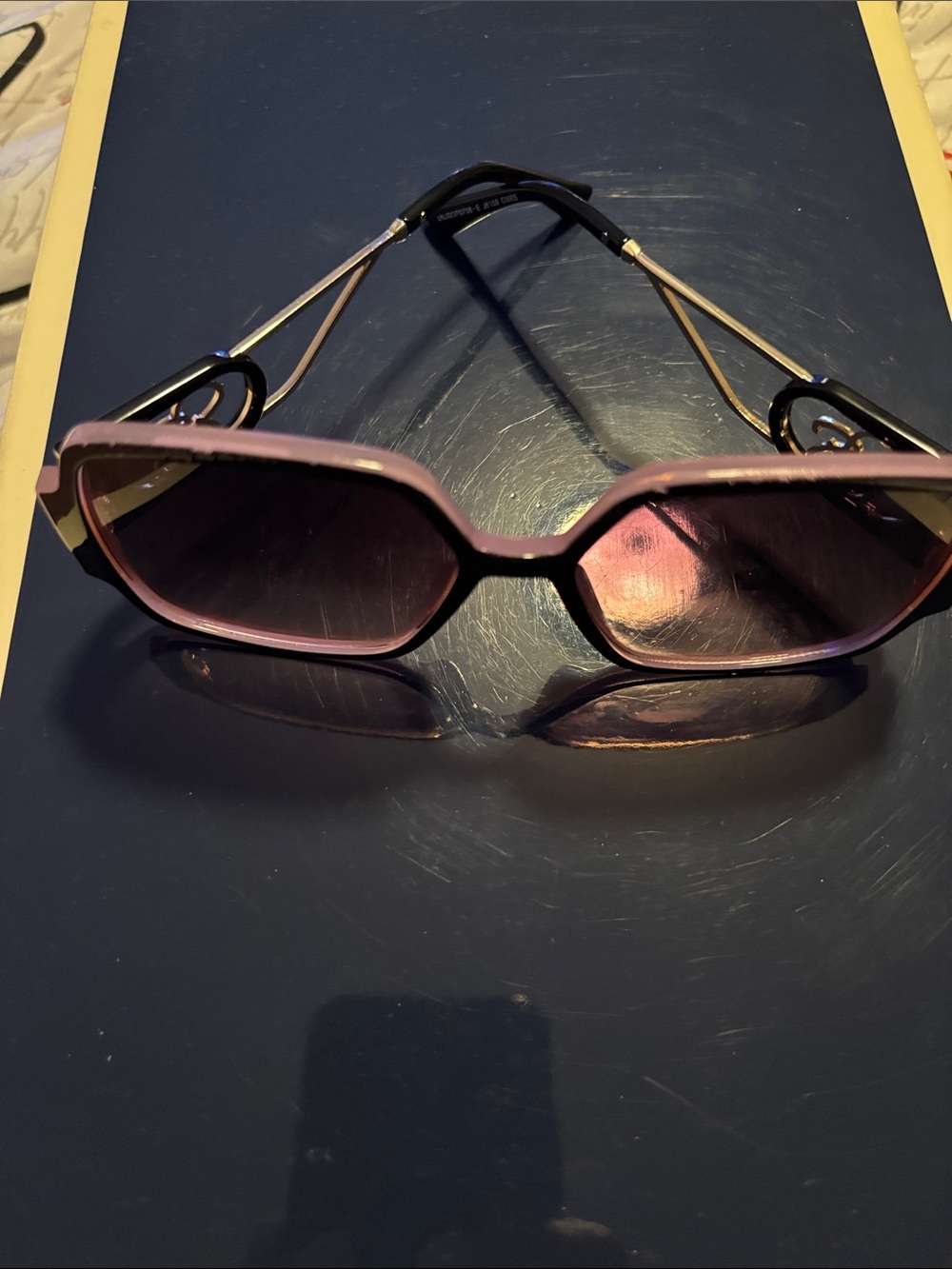 Jessica Simpson Pink Square Oversized Sunglasses